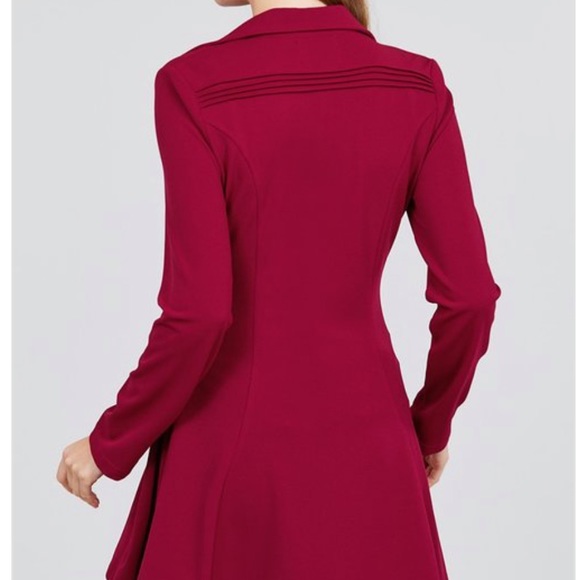 Closet clear π¨ Mustard Double breasted peacoat - Picture 3 of 4